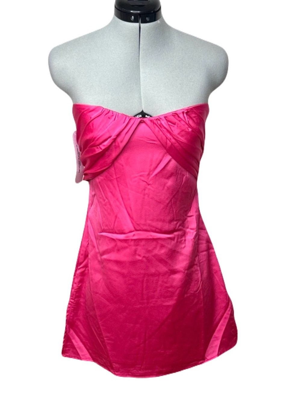 NWT Pink Satin Strapless Mini Dress 4 Birthday Barbie